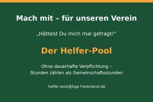 Mach mit – für unseren Verein: Der Helfer-Pool